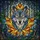 Nature Lovers' Majestic Stained Glass Wolf Head Maple Leaf Mosaic Forest Art Blue Amber Jewel Tones Stained Glass Suncatcher - 6