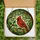 Nature Lovers' Intricate Ruby Red Cardinal Stained Glass Tiffany Style Forest Mosaic Pattern Stained Glass Suncatcher - 5