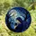 Cat Lovers' Luminous Stained Glass Woman Blue Violet Hair Black Cat Full Moon Gnarled Tree Mosaic Stained Glass Suncatcher - SijExwZ9XE