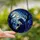 Cat Lovers' Luminous Stained Glass Woman Blue Violet Hair Black Cat Full Moon Gnarled Tree Mosaic Stained Glass Suncatcher - Yqbu0sfLEV