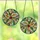 Stained Glass Art Lovers' Glowing Tiffany Holly Berry Mosaic Winter Sky Design with Emerald Red Amber Jewel Tones Stained Glass Suncatcher - 3