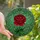 Floral Art Enthusiasts' Intricate Ruby Red Rose Stained Glass Tiffany Style Jewel Tone Botanical Mosaic Pattern Stained Glass Suncatcher - 1