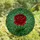 Floral Art Enthusiasts' Intricate Ruby Red Rose Stained Glass Tiffany Style Jewel Tone Botanical Mosaic Pattern Stained Glass Suncatcher - 4