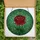 Floral Art Enthusiasts' Intricate Ruby Red Rose Stained Glass Tiffany Style Jewel Tone Botanical Mosaic Pattern Stained Glass Suncatcher - ie-p-4rdg8