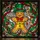 Holiday Art Lovers' Cheerful Gingerbread Man Tiffany Stained Glass Mosaic Jewel Tones Stained Glass Suncatcher - 6