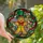 Holiday Art Lovers' Cheerful Gingerbread Man Tiffany Stained Glass Mosaic Jewel Tones Stained Glass Suncatcher - tpvM-eOtu2