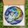 Whimsical Art Enthusiasts' Cheerful Stained Glass Ghost Flying Broom, Glowing Moon, Purple & Orange Stained Glass Suncatcher - 5
