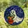 Halloween Art Lovers' Tiffany Stained Glass Whimsical Iridescent Ghost Glowing Jack-o'-lantern Motif Stained Glass Suncatcher - 4