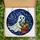Halloween Art Lovers' Tiffany Stained Glass Whimsical Iridescent Ghost Glowing Jack-o'-lantern Motif Stained Glass Suncatcher - 5