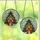 Christmas Lovers' Intricate Tiffany Glass Deep Green Red Christmas Tree House Festive Winter Mosaic Pattern Stained Glass Suncatcher - 3