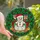 Holiday Enthusiasts' Glowing Stained Glass Snowman Merry Christmas Holly Candy Cane Design Stained Glass Suncatcher - 1