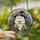 Cozy Whimsy Enthusiasts' Intricate Stained Glass Ghost with Witch Hat, Steaming Mug, Cactus, Flowers & Indigo Jewel Tones Stained Glass Suncatcher - 2