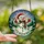 Christmas Enthusiasts' Intricate Stained Glass Snowman Winter Forest Mosaic with Holly, Lights, and Jewel Tones Stained Glass Suncatcher - HChUMjSymK