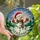 Christmas Enthusiasts' Intricate Stained Glass Snowman Winter Forest Mosaic with Holly, Lights, and Jewel Tones Stained Glass Suncatcher - pZr-bqV5p-
