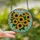 Nature Lovers' Intricate Tiffany Style Stained Glass Sunflower Heart Jewel Tone Floral Mosaic Stained Glass Suncatcher - GMUpod8PEH