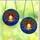 Holiday Celebrators' Intricate Tiffany Style Golden Christmas Bell Red Bow Blue Mosaic Jewel Tone Stained Glass Suncatcher - ARj1jmRmh-
