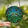 Nature Lovers' Intricate Tiffany Stained Glass Songbirds Intertwined Branches Red Berries Vibrant Blue Green Mosaic Pattern Stained Glass Suncatcher - 2