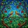 Nature Lovers' Intricate Tiffany Stained Glass Songbirds Intertwined Branches Red Berries Vibrant Blue Green Mosaic Pattern Stained Glass Suncatcher - 6