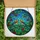 Nature Lovers' Intricate Tiffany Stained Glass Songbirds Intertwined Branches Red Berries Vibrant Blue Green Mosaic Pattern Stained Glass Suncatcher - 5