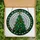 Christmas Celebration Fans' Edge-to-Edge Stained Glass Christmas Tree Design, Jewel-Toned Ornaments, Intricate Mosaic Grid Stained Glass Suncatcher - 5