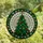 Christmas Celebration Fans' Edge-to-Edge Stained Glass Christmas Tree Design, Jewel-Toned Ornaments, Intricate Mosaic Grid Stained Glass Suncatcher - 4