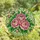 Women's Elegant Tiffany Stained Glass Pink Peony Emerald Green White Botanical Mosaic Art Stained Glass Suncatcher - 4