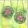Women's Elegant Tiffany Stained Glass Pink Peony Emerald Green White Botanical Mosaic Art Stained Glass Suncatcher - 3