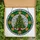 Holiday Art Lovers' Tiffany Style Stained Glass Christmas Tree with Gold Medallions & Frosted Mosaic Stained Glass Suncatcher - DpAlSvG_Y3
