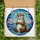 Animal Lovers' Whimsical Otter Stained Glass Art, Jewel Tone Mosaic Water Cloud Patterns Stained Glass Suncatcher - 5
