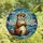 Animal Lovers' Whimsical Otter Stained Glass Art, Jewel Tone Mosaic Water Cloud Patterns Stained Glass Suncatcher - 4