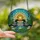 Nature Lovers' Tiffany Stained Glass Loons Marsh Mosaic Radiant Sun Teal Blue Orange Stained Glass Suncatcher - mw8nmbgzz0