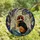 Dog Lovers' Glowing Tiffany Stained Glass Tri-Color Beagle Angel Wings Celestial Mosaic Swirls Stained Glass Suncatcher - YhoBU1YOXo