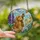 Dog Lovers' Edge-to-Edge Stained Glass Golden Cocker Spaniel Butterfly Floral Mosaic Art Stained Glass Suncatcher - CDeq3T2rfr