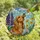 Dog Lovers' Edge-to-Edge Stained Glass Golden Cocker Spaniel Butterfly Floral Mosaic Art Stained Glass Suncatcher - Uy2WFERGvL