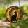 Celestial Cat Lovers' Intricate Tiffany Stained Glass Black Cat Crescent Moon Golden Star Orange Gold Teal Purple Stained Glass Suncatcher - 2