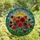 Art & Nature Lovers' Edge-to-Edge Opulent Stained Glass Dahlia Bloom Mosaic Vibrant Jewel Tones Stained Glass Suncatcher - 4