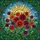 Art & Nature Lovers' Edge-to-Edge Opulent Stained Glass Dahlia Bloom Mosaic Vibrant Jewel Tones Stained Glass Suncatcher - 6