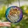 Cat Lovers' Vibrant Tiffany Stained Glass Calico Tabby Cat Emerald Eyes Daisy Wreath Luminous Sky Mosaic Stained Glass Suncatcher - a8_rB-J9kf