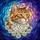 Cat Lovers' Vibrant Tiffany Stained Glass Calico Tabby Cat Emerald Eyes Daisy Wreath Luminous Sky Mosaic Stained Glass Suncatcher - 6
