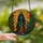 Mystical Aesthetic Lovers' Jewel Tone Stained Glass Skeletal Guardian Sunburst Pattern Stained Glass Suncatcher - 2
