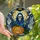 Halloween Enthusiasts' Tiffany Style Stained Glass Skeleton Skull Jack-o'-Lantern Bat Mosaic Stained Glass Suncatcher - 1