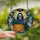 Halloween Enthusiasts' Tiffany Style Stained Glass Skeleton Skull Jack-o'-Lantern Bat Mosaic Stained Glass Suncatcher - 2