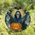 Halloween Enthusiasts' Tiffany Style Stained Glass Skeleton Skull Jack-o'-Lantern Bat Mosaic Stained Glass Suncatcher - 4