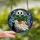Fantasy Art Lovers' Vibrant Tiffany Style Stained Glass Ghost Monstera Black Cat Fall Foliage Stained Glass Suncatcher - 2