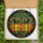 Halloween Enthusiasts' Cheerful Jack-o'-lantern Stained Glass Mosaic Fiery Orange Teal Jewel Tones Bold Lead Lines Stained Glass Suncatcher - 5