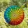 Artistic Souls' Jewel Tone Stained Glass Spiderweb Rainbow Gradient Design Stained Glass Suncatcher - 4