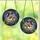 Whimsical Art Fans' High Contrast Tiffany Style Stained Glass Witch Duck Glowing Jack-o'-Lantern Purple Orange Blue Swirls Stained Glass Suncatcher - 3