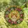 Cat Lovers' Jewel-Toned Stained Glass Ginger Tabby Cat, Pink Roses & Lilies Floral Mosaic Art Stained Glass Suncatcher - 4