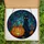 Halloween Enthusiasts' Intricate Tiffany Stained Glass Black Cat Jack-o'-Lantern Autumn Mosaic Jewel Tones Stained Glass Suncatcher - 5