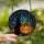 Halloween Enthusiasts' Intricate Tiffany Stained Glass Black Cat Jack-o'-Lantern Autumn Mosaic Jewel Tones Stained Glass Suncatcher - 2